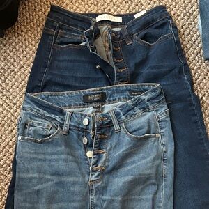 Judy Blue High Rise Dark and Light Blue Jeans